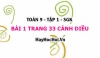 Bài 1 trang 33 Toán 9 tập 1 Cánh Diều